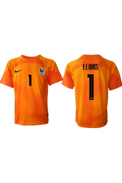 Fotbalové Dres Francie Hugo Lloris #1 Brankářské Domácí Oblečení MS 2022 Krátký Rukáv